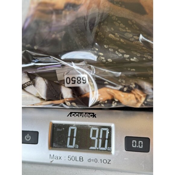 Frank Lyman Slinky Zebra Waterfall Cardigan Size 8 Metallic Swirl Glam Evening - Picture 9 of 9